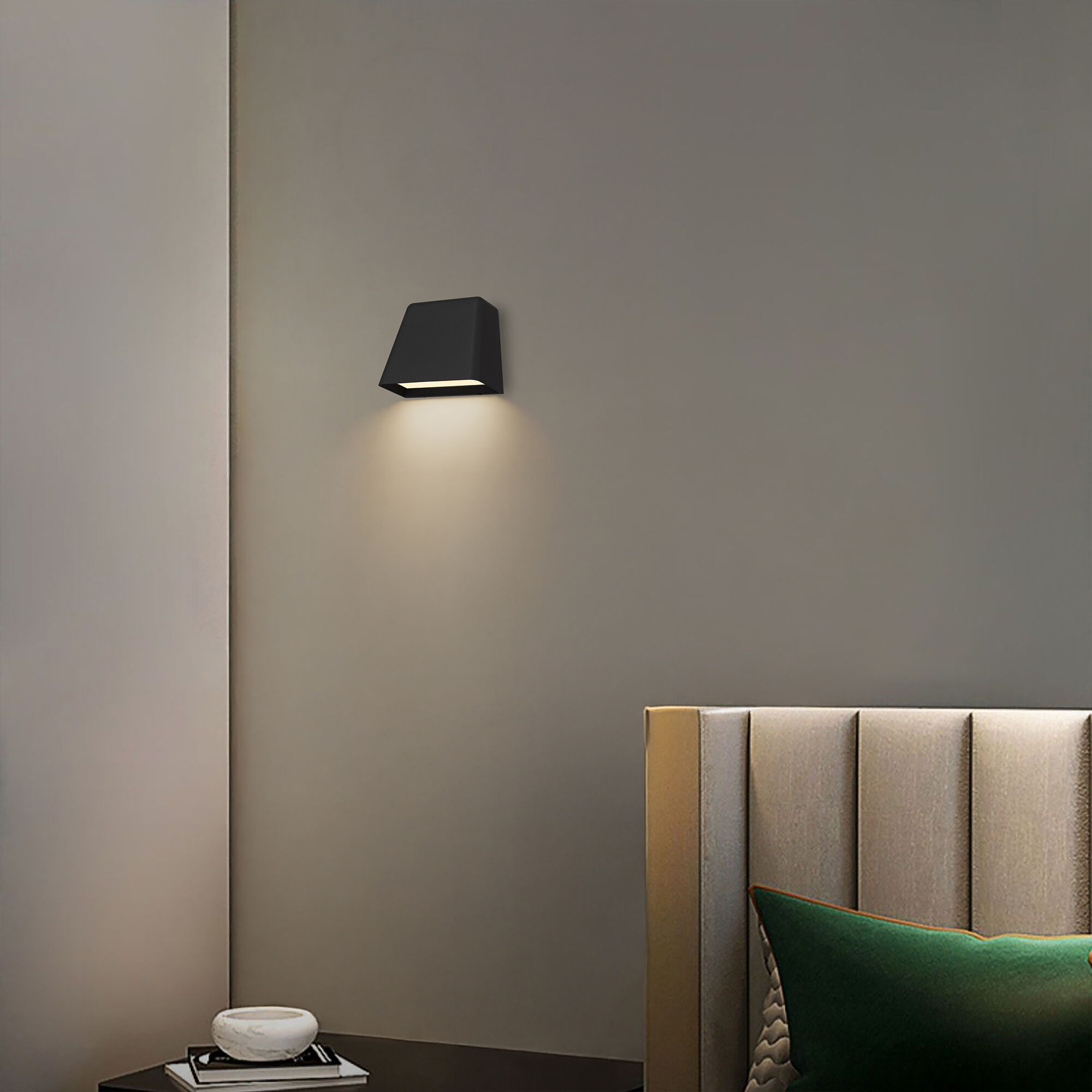 Bull LED 4.63 inch Sand Black Outdoor Wall Sconce